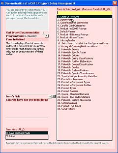 A Form with a Long List of Options.