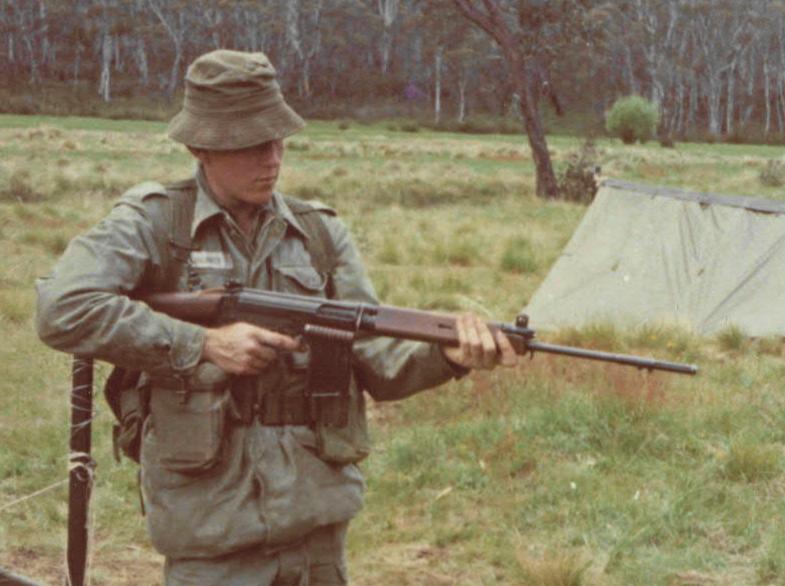 S/C Kevin Loughrey on Annual Camp Training in Brindabella Mountains - Nov 1969