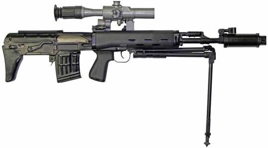Recent Russian Sniper Rifle Dragunov SVU-A 7.62mm Bull-Pup Butt with Noise Suppressor and Recoil Brake